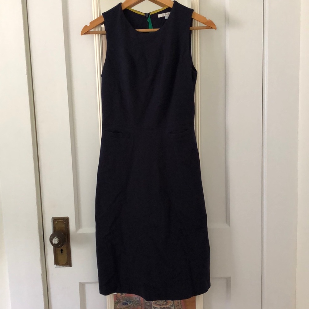 Boden Navy Blue Sheath Dress